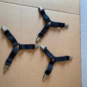 BOYS GIRLS KIDS Black Newborn Baby Toddler Children Elastic Suspenders Lot of 3